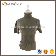 New fashion wool short sleeve cashmere sweater for women